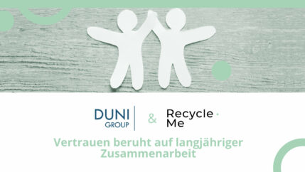 DUNI RecycleMe Kooperation